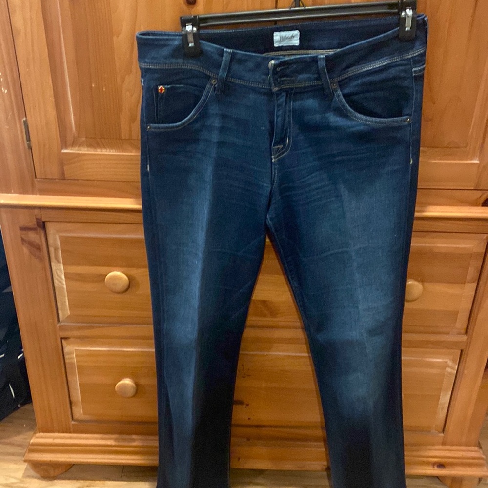 Hudson flare blue jeans size 32 inseam 28 1/2